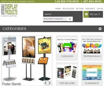 Affordabledisplayproducts.com(Affordable Display Products) Screenshot