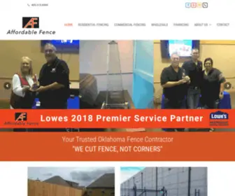 Affordablefenceok.com(Affordable Fence Company) Screenshot