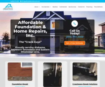 Affordablefoundationfix.com(Foundation Repair & Waterproofing Huntsville) Screenshot