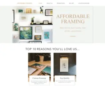 Affordableframing.com(Affordable Framing) Screenshot