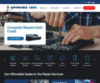 Affordablegeeks.com.au(Computer Repairs Gold Coast) Screenshot