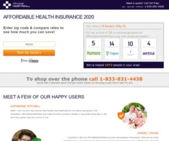 Affordablehealthplans.org(Compare Health Insurance Plans Online) Screenshot