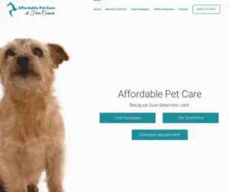 Affordablepetcareatfourcorners.com(Care the first step) Screenshot