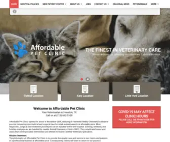 Affordablepetclinic.net(Affordable Pet Clinic) Screenshot