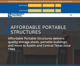 Affordableportable.com(#1 Storage Sheds & Portable Buildings) Screenshot