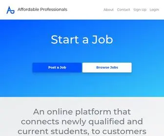 Affordablepros.co.uk(Affordable Professionals) Screenshot