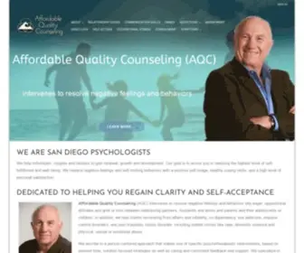 Affordablequalitycounseling.com(Affordable Quality Counseling San Diego) Screenshot