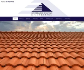 Affordableroofing.com.au(Affordable Roof Repairs & Other Services in Sydney) Screenshot