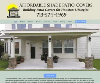 Affordableshade.com(Affordable Shade Patio Covers) Screenshot