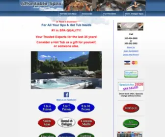 Affordablespas.com(Affordable Spas & Hot Tubs Sale) Screenshot