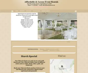 Affordabletent.net(Affordable & Luxury Event Rentals) Screenshot