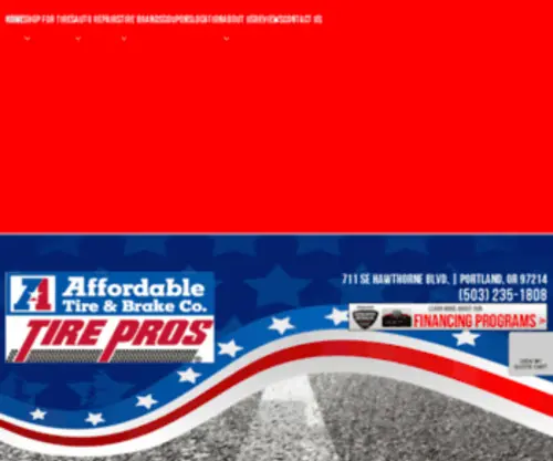 Affordabletirepdx.com(Portland OR Auto Repair & Tires Shop) Screenshot