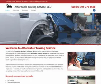 Affordabletowingone.com(Affordable Towing Service) Screenshot