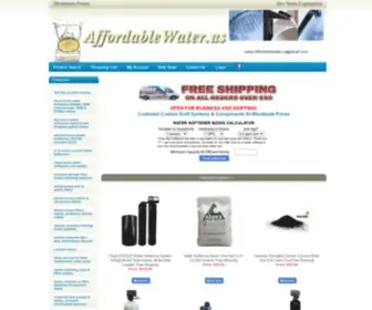 Affordablewater.us(Has wholesale prices on water softeners) Screenshot