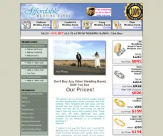 Affordableweddingbands.com(Affordable Wedding Bands) Screenshot