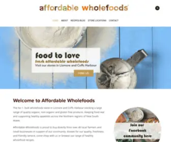 Affordablewholefoods.com.au(Quality Affordable Wholefoods located in Coffs Harbour) Screenshot