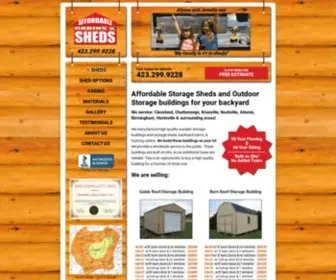 Affordashed.com(Affordable Storage Sheds and Outdoor Storage buildings for your backyard) Screenshot