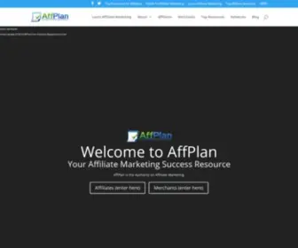 Affplan.com(Affiliate marketing) Screenshot