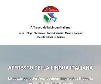 Affrescodellalinguaitaliana.com(Affresco della Lingua Italiana) Screenshot