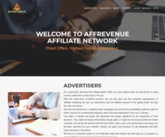 Affrevenue.com(CPA Affiliate Network) Screenshot