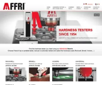 Affri.com(Hardness Testing Machines) Screenshot