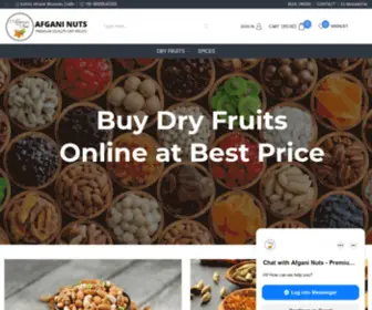 Afganinuts.com(Afgani Nuts) Screenshot