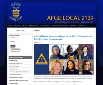 Afge2139.org(AFGE Local 2139) Screenshot