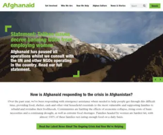 Afghanaid.org.uk(Help People in Afghanistan) Screenshot