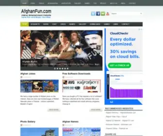 Afghanfun.com(Afghan Entertainment Website) Screenshot