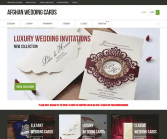 Afghanweddingcards.com(Afghan Invitation Wedding Cards in Dari) Screenshot