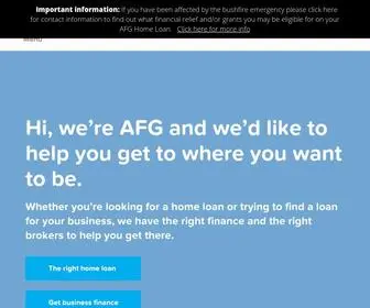 Afgonline.com.au(Mortgage aggregator AFG) Screenshot