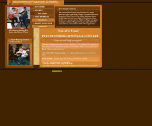 AFG.org(Home of Association of Fingerstyle Guitar) Screenshot