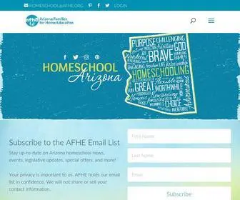 Afhe.org(Arizona Families for Home Education) Screenshot