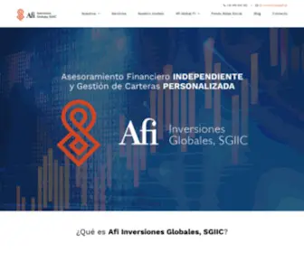 Afi-Inversiones.es(Afi Inversiones Globales) Screenshot