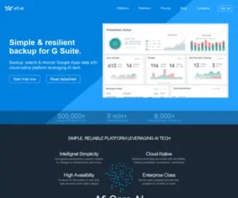 Afi.ai(Intelligent & Resilient Data Protection for the Cloud) Screenshot