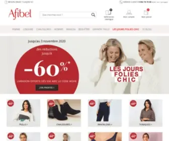 Afibel.fr(Découvrez la nouvelle collection automne/hiver 2020 Afibel) Screenshot