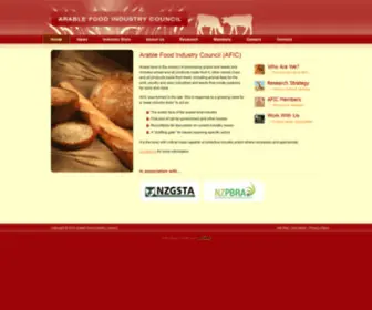 Afic.co.nz(Arable Food Industry Council) Screenshot
