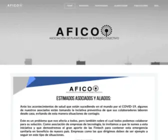 Afico.org(Asociación de Plataformas de Fondeo Colectivo) Screenshot