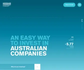Afi.com.au(AFIC is a listed investment company) Screenshot