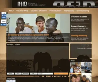 Afid.org.uk(Volunteer & Career Opportunities) Screenshot