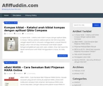 Afiffuddin.com(Sumber Maklumat dan Info Terkini) Screenshot