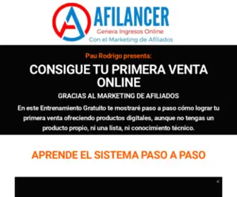 Afilancer.com(La Comunidad de Emprendedores del Marketing de Afiliados) Screenshot