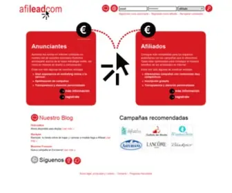 Afilead.com(Ayudamos a las agencias y los anunciantes a conseguir sus objetivos) Screenshot