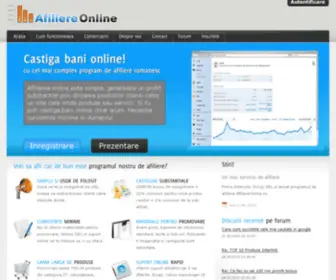 Afiliereonline.ro(Program afiliere AfiliereOnline) Screenshot