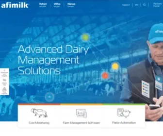 Afimilk.com(Advanced Dairy Management Solutions) Screenshot