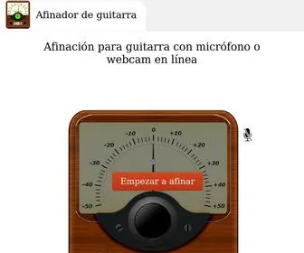 Afinador-DE-Guitarra.info(Afinador de guitarra online con microfono) Screenshot