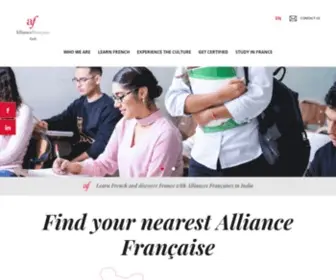 Afindia.org(Alliance Francaise India) Screenshot