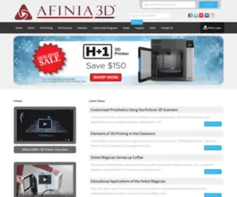 Afinia.com(Afinia 3D Printer) Screenshot