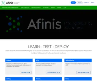 Afinis.org(Main Page) Screenshot