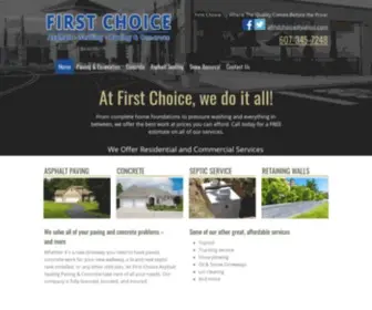 Afirstchoice.com(First Choice Asphalt Sealing Paving & Concrete) Screenshot